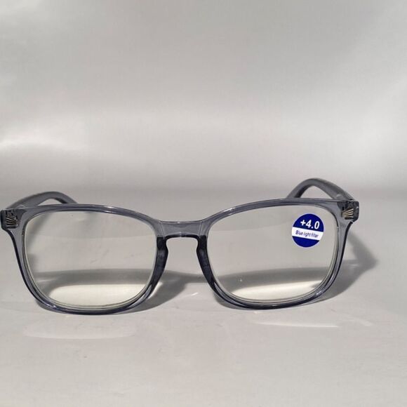 1132 Colette 4.0 Clear Grey Reading Glasses Soft Butterfly Style Readers NWT - Picture 3 of 9